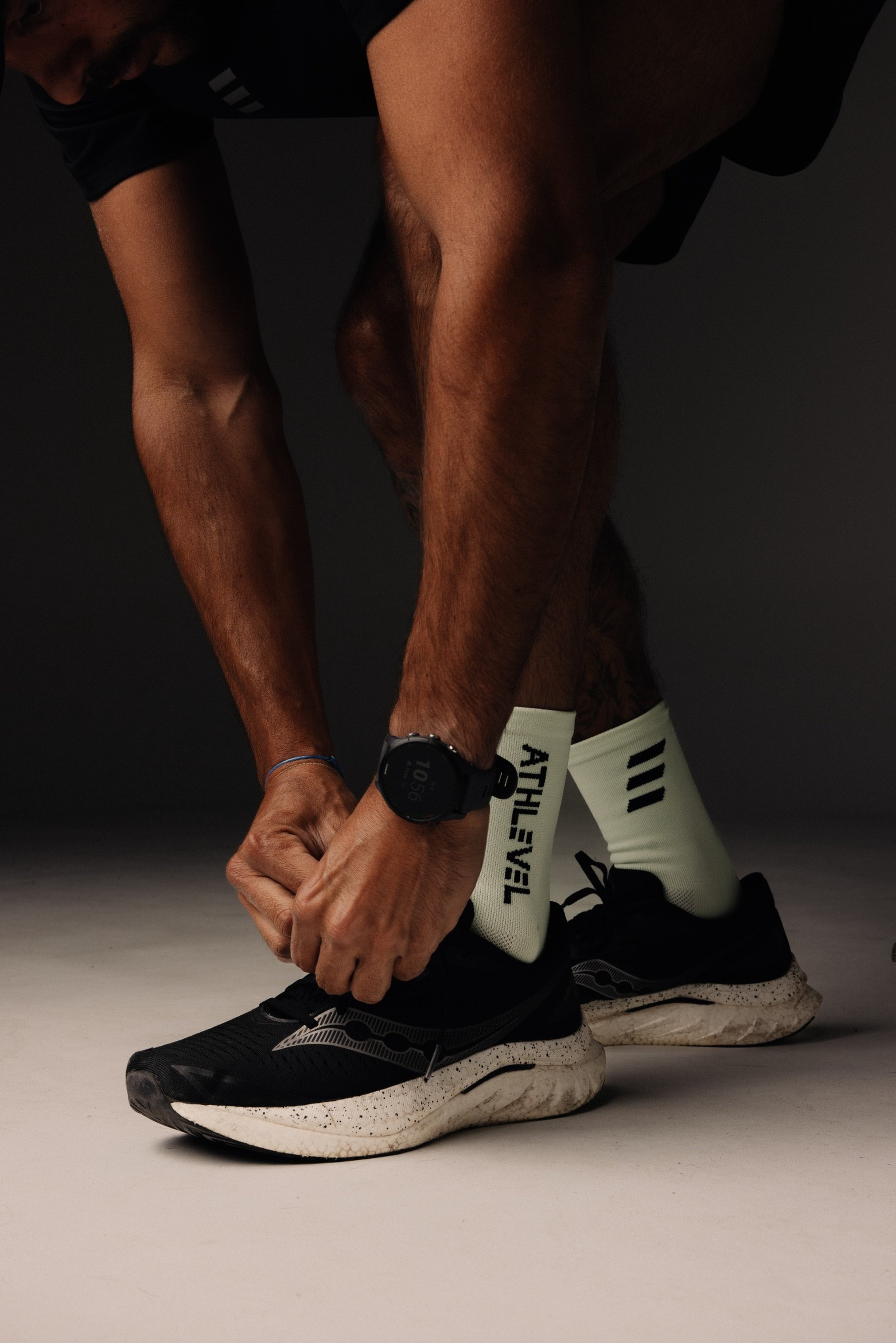 ATHLEVEL - Lime Performance Logo Socks